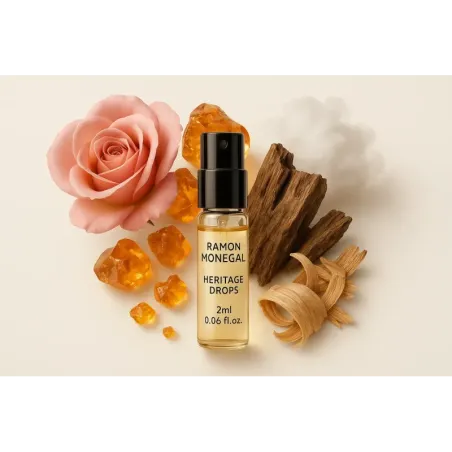 Oficiálna vzorka parfumu Ramon Monegal Heritage Drops 2 ml 0,06 fl.o.z. tester parfumu